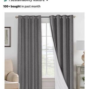 Sophisticated Charcoal Drapes